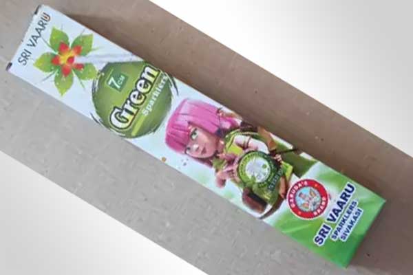 7 cm Green Sparklers